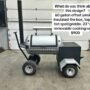 60 Gallon Offset Smoker on Cart