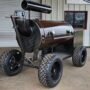 Custom 26" x 60" Offset Smoker on Wagon Cart